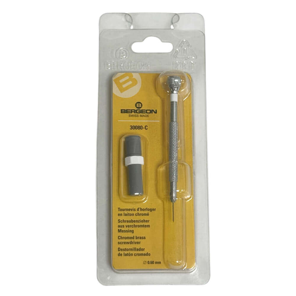 Bergeon 30080-C watchmaker screwdrivers with spare blades 0.60mm - Image 2