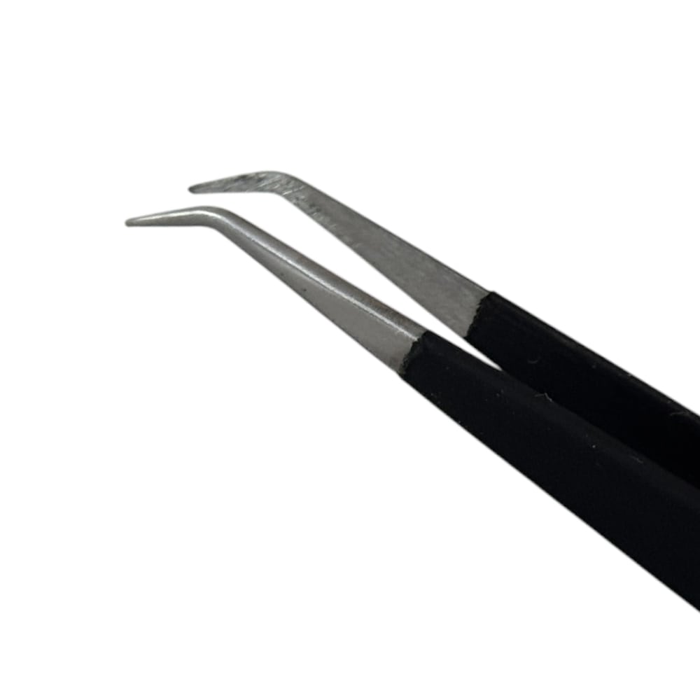 Buzzufy C14 coated curved tweezer, non-magnetic for jewellers and watchmakers, 145mm - Image 2