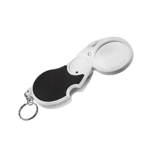 Folding magnifying glass pocket magnifying glass led x4