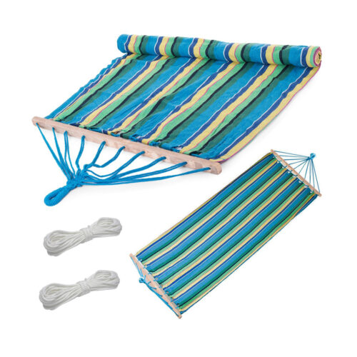 Hanging garden hammock with rocker 200x80 frame