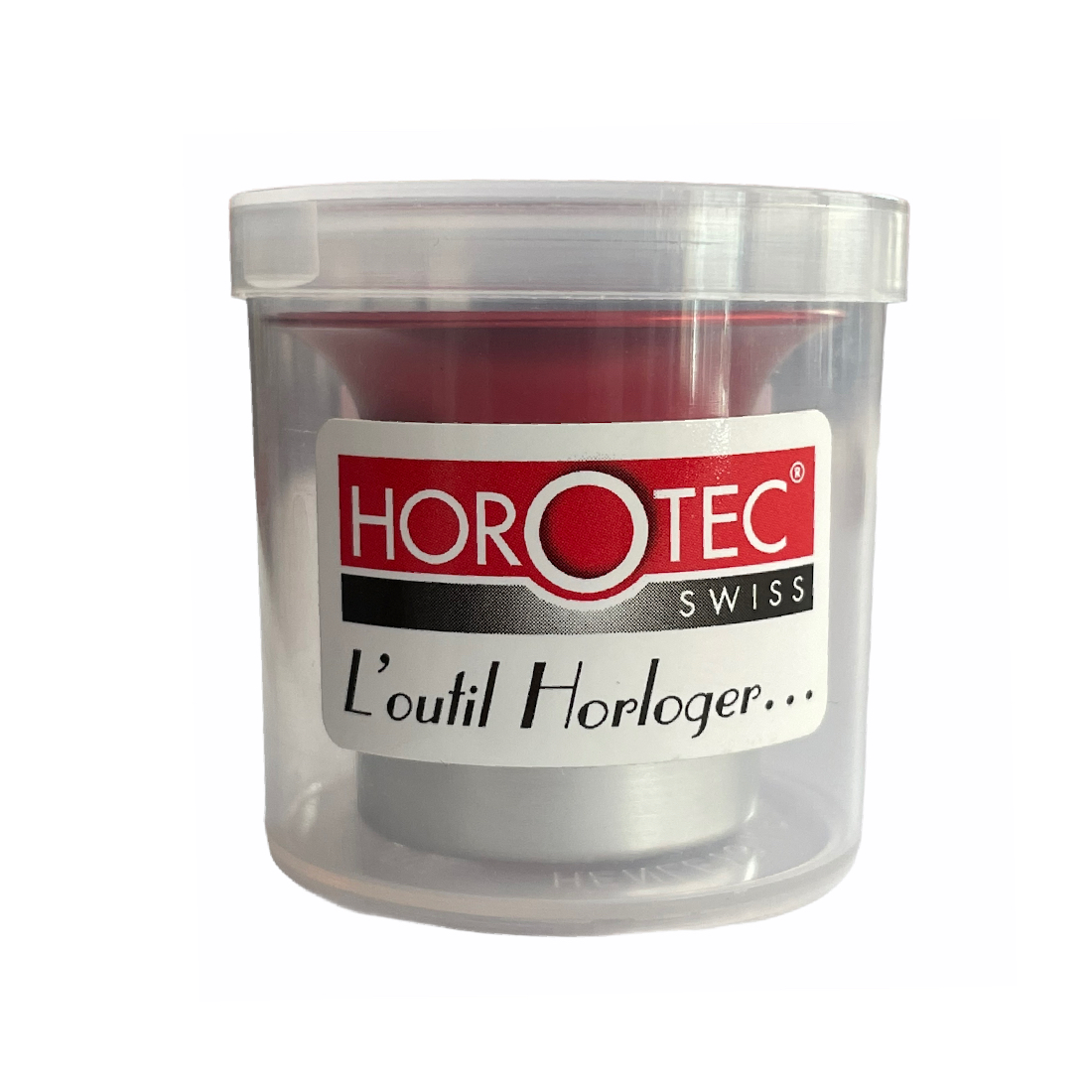 Horotec MSA 00.031-1.5 eyeglass loupe in aluminium anodised red with screwed ring x6.5 - Image 3