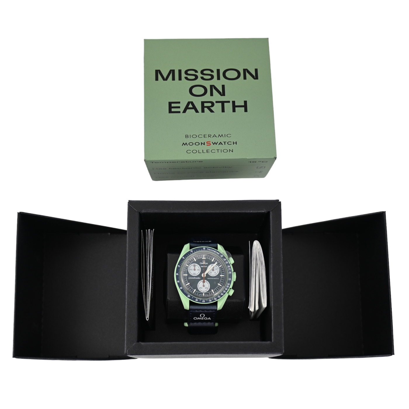 New SWATCH Omega Mission on Earth chronograph men's watch 2023 - Image 3