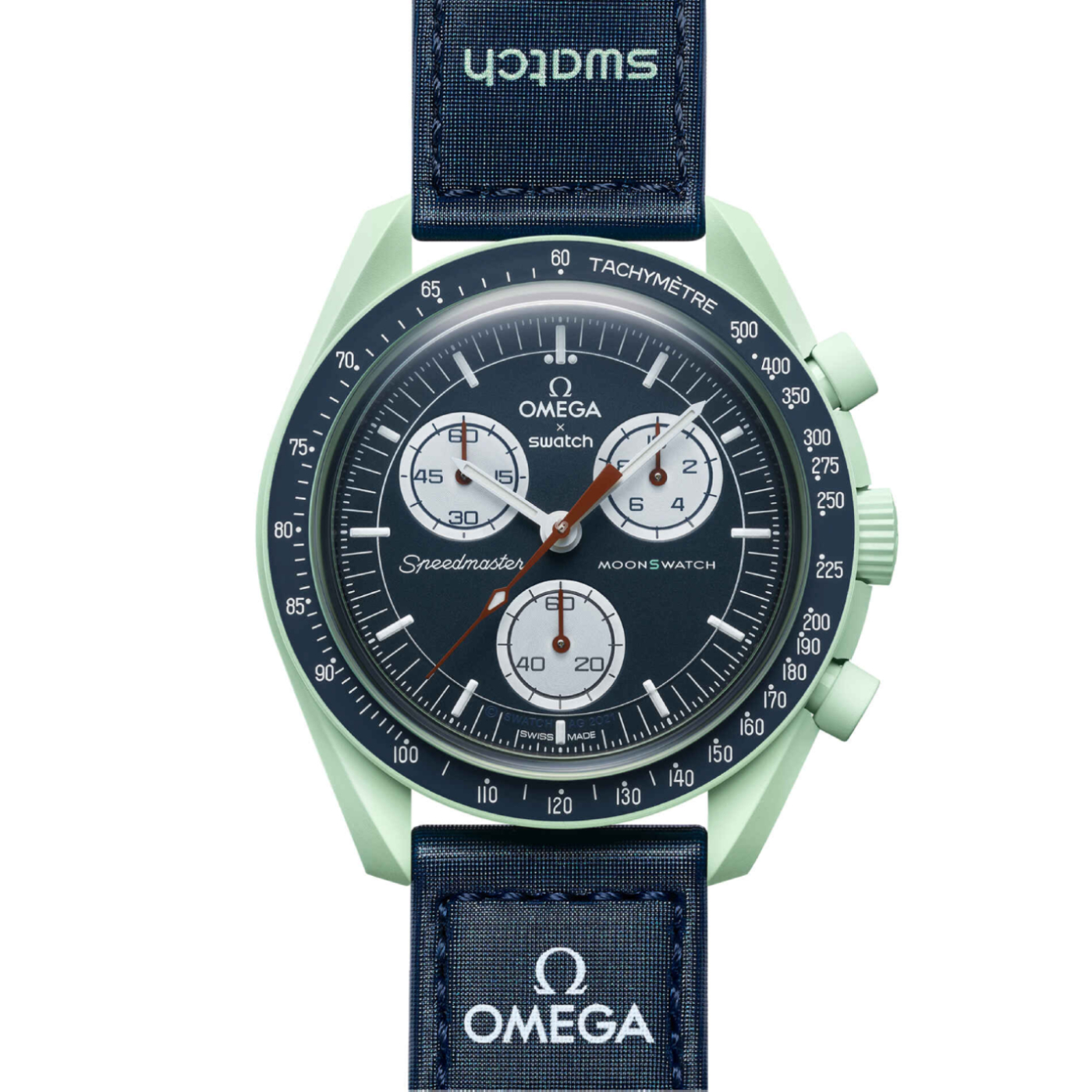 New SWATCH Omega Mission on Earth chronograph men's watch 2023