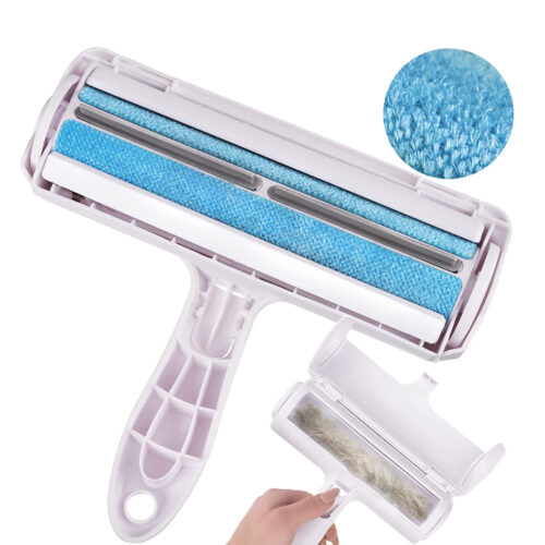 Roller-brush for cleaning clothes from hair