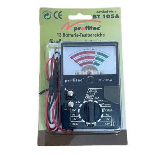 Universal Profitec analog battery tester BT-105A