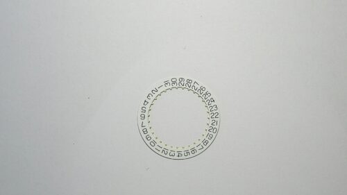 Sellita SW200-1 white date ring indicator part