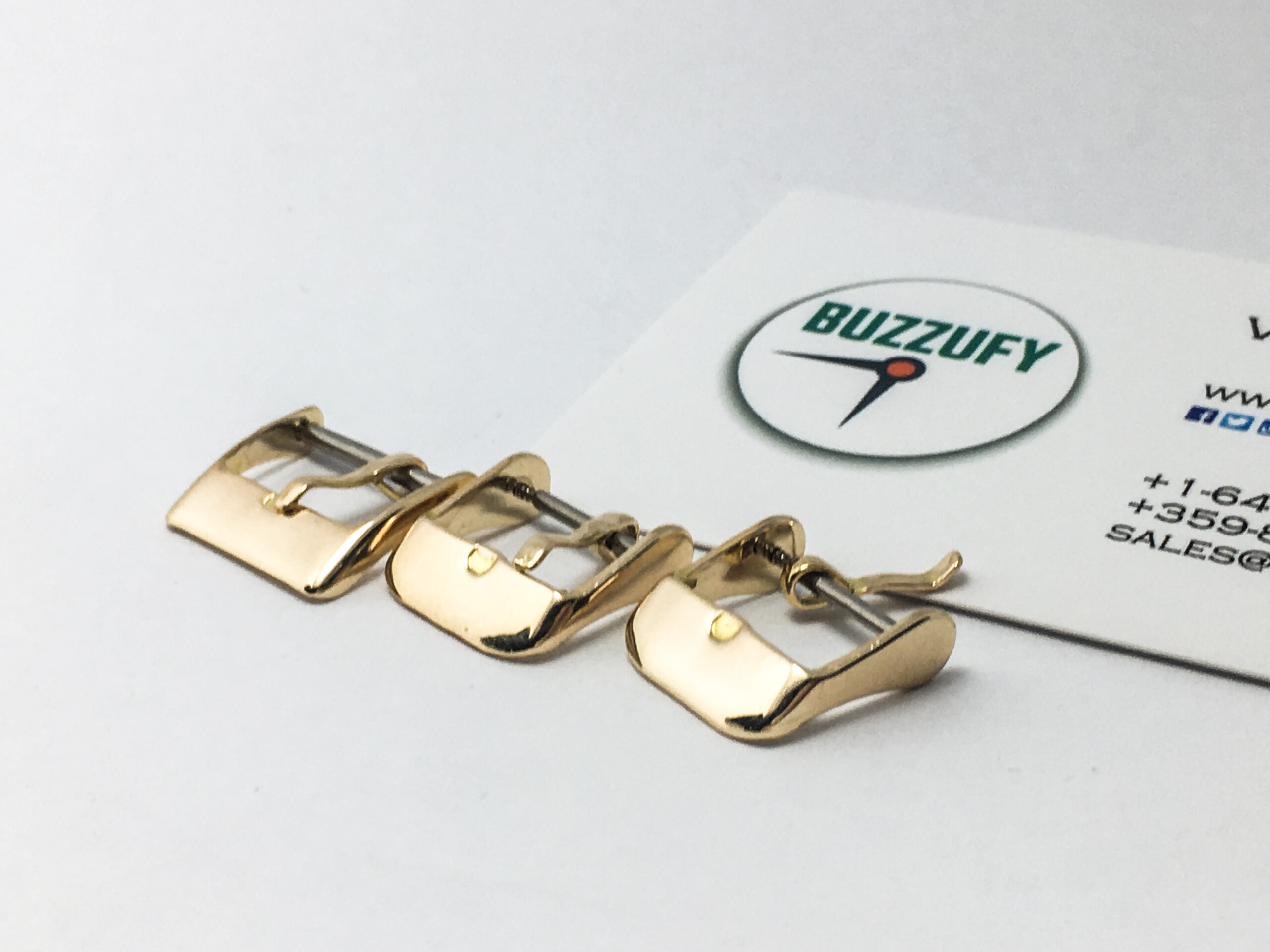 14k Solid Gold Watch Buckle Band/Strap 18mm Rolex, Omega, Jaeger, Breitling, IWC - Image 4