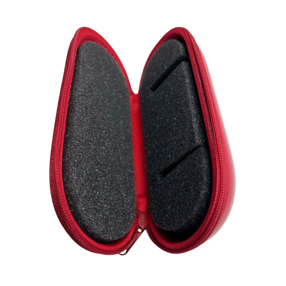 Omega Red Travel Watch Case – Zippered, Foam Insert for 1 Watch - Image 2