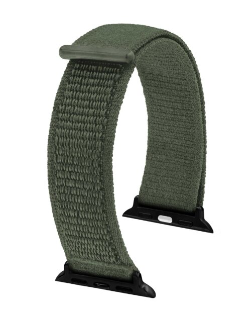 Vocem for Apple Watch Hirsch, Green, 22mm, Adaptors Included
