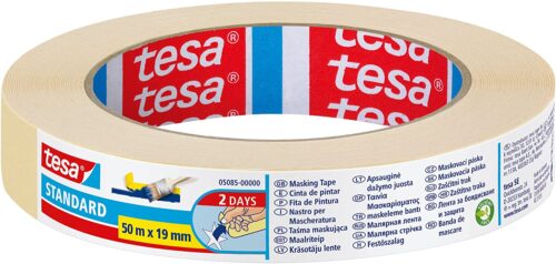 Tesa 210242 Adhesive Tape, Solvent-Free 19mmx50M, Transparent