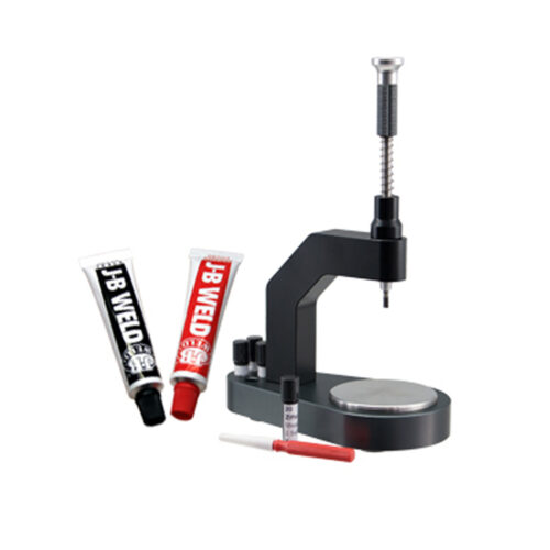 Dial milling device tool replacing the dial feet on a dial watchmakers