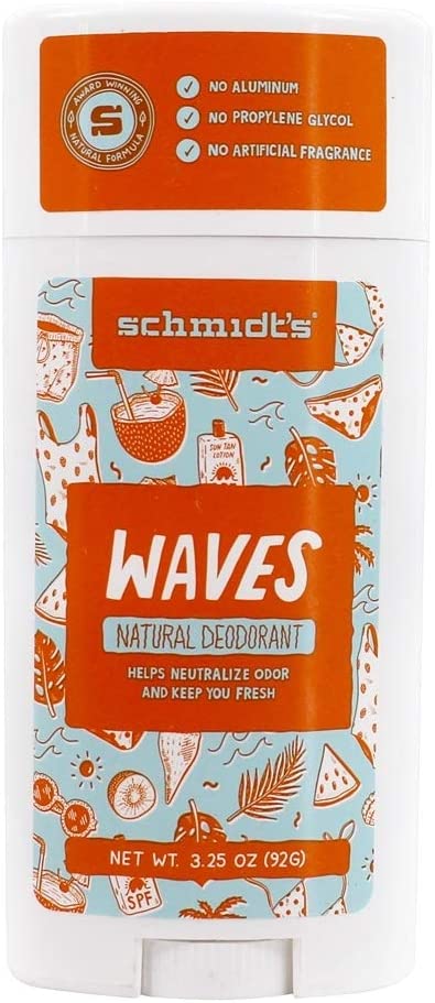 Schmidts Natural Deoderant New Scent- Waves Pack of 2