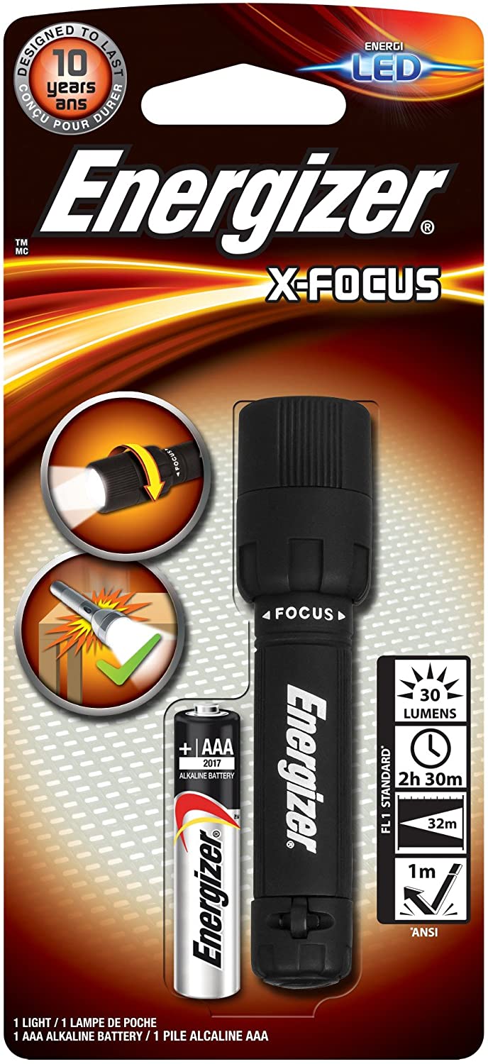 Energizer X Focus Torch with a 1 x AAA battery included