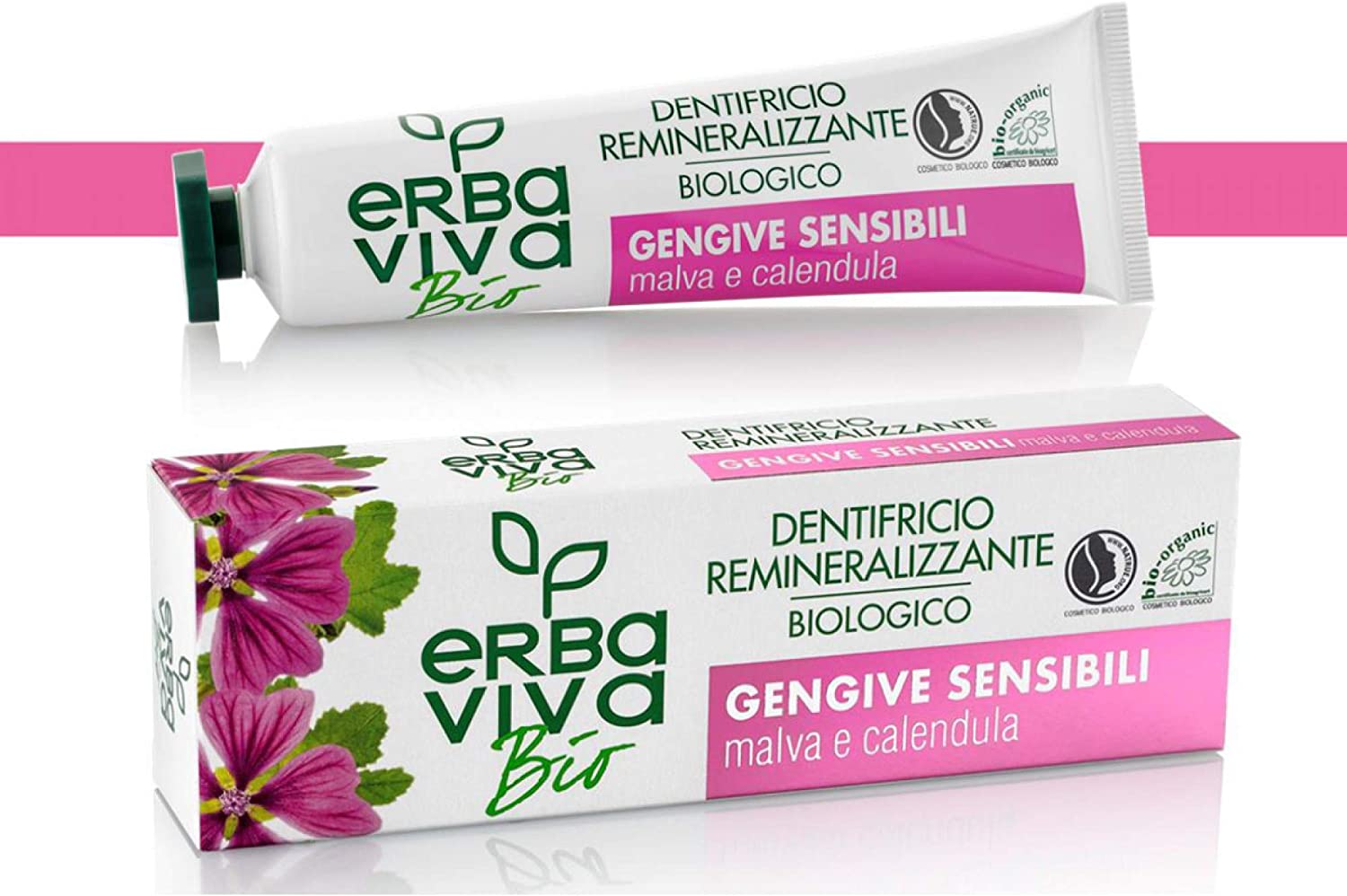Erba Viva Bio Organic Toothpaste with malva and calendula 75 ml
