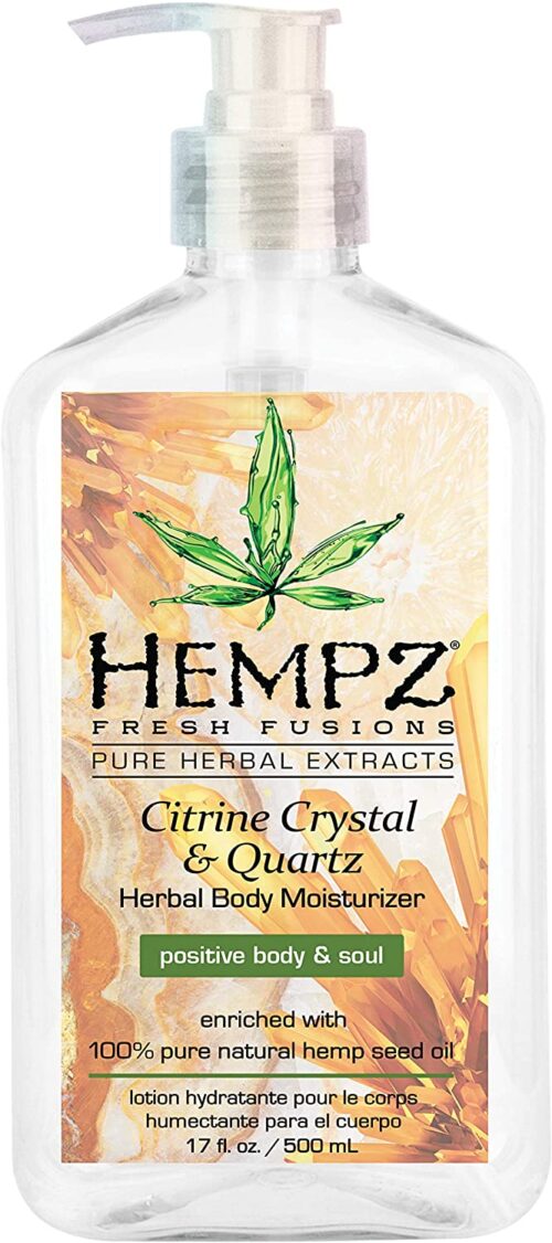 Hempz Fresh fusions citrine crystal & quartz herbal body moisturizer 500ml