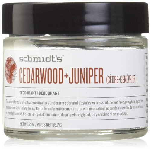 Schmidt's Natural Deodorant Jar, Cedarwood + Juniper, 2 Ounce