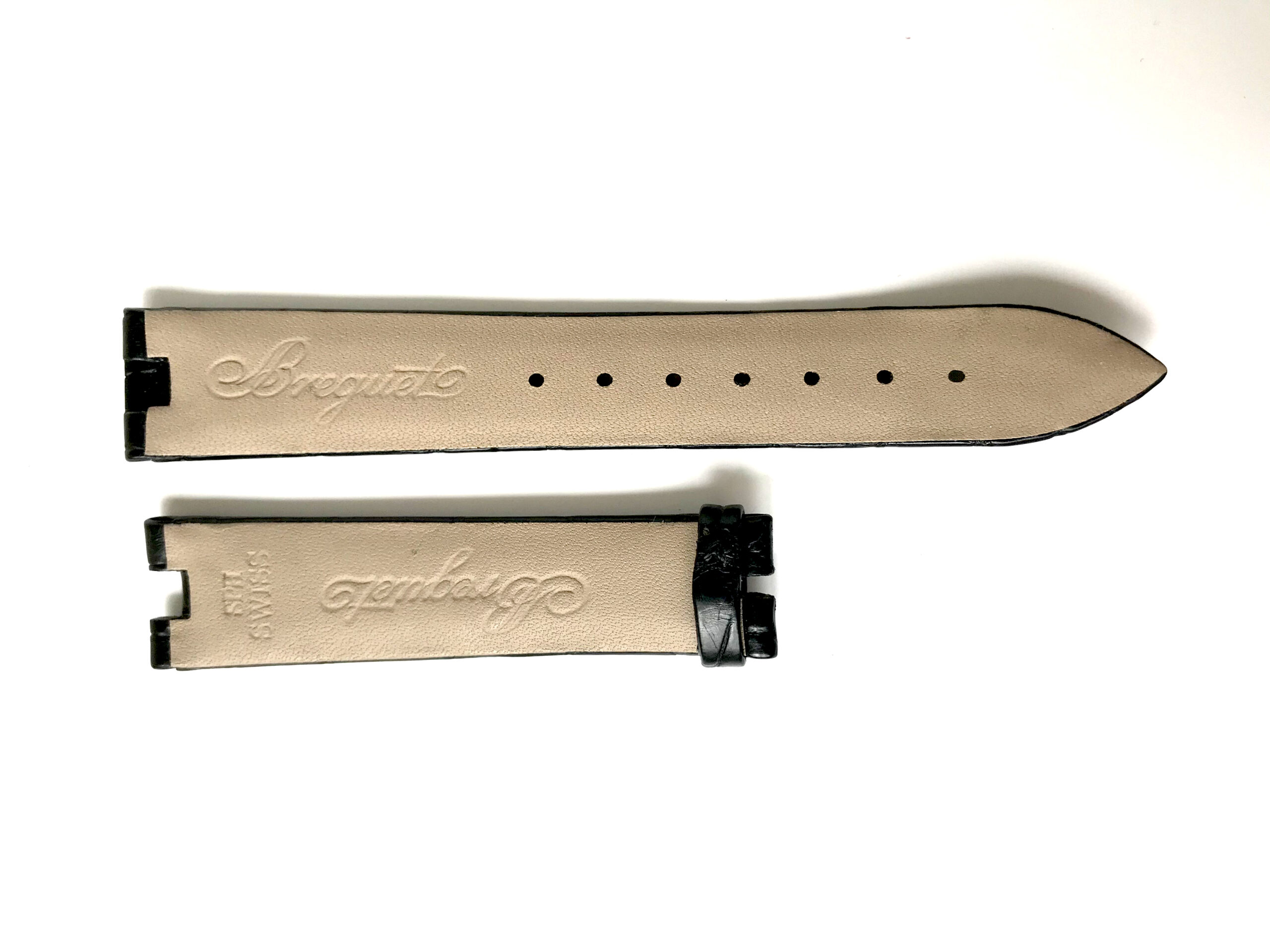 New Breguet black leather strap for men's watches 16mm - Image 2