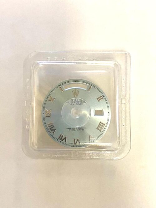 New Rolex Day-Date Ice Blue platinum Roman dial for 118206, 118296, 118346, 118366