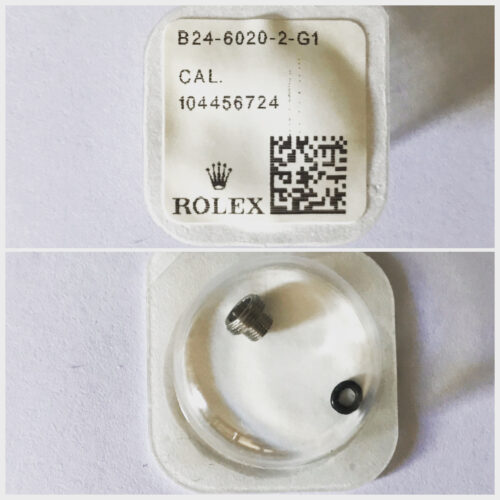 New Rolex steel tube crown part B24-6020-G1 6mm