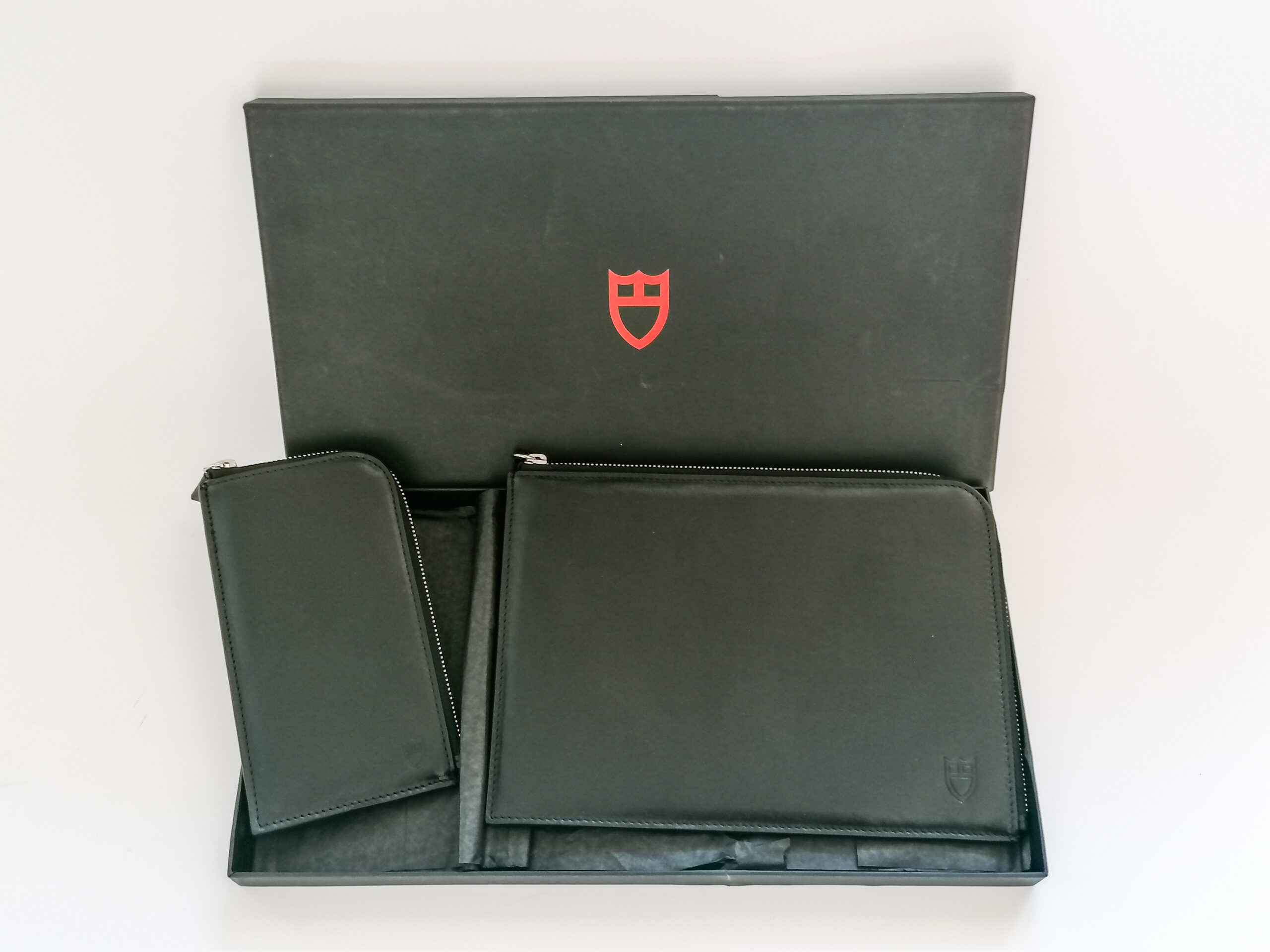 New Tudor leather travel wallet small and big