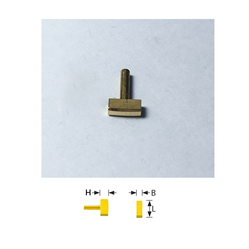 New push button for vintage chronograph watches rose gold