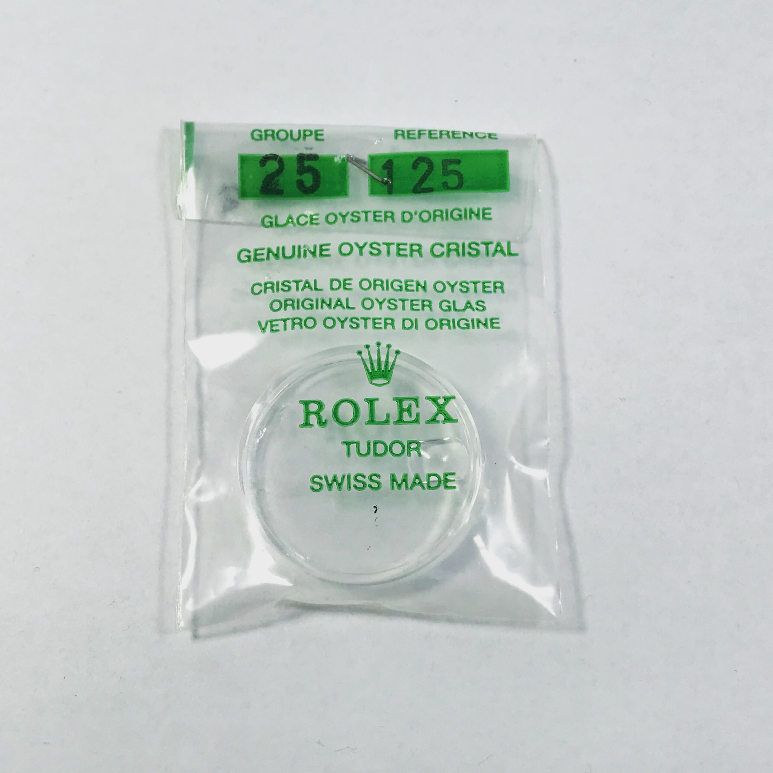 Rolex Tudor 25-125 crystal glass submariner snowflake 9411, 94110