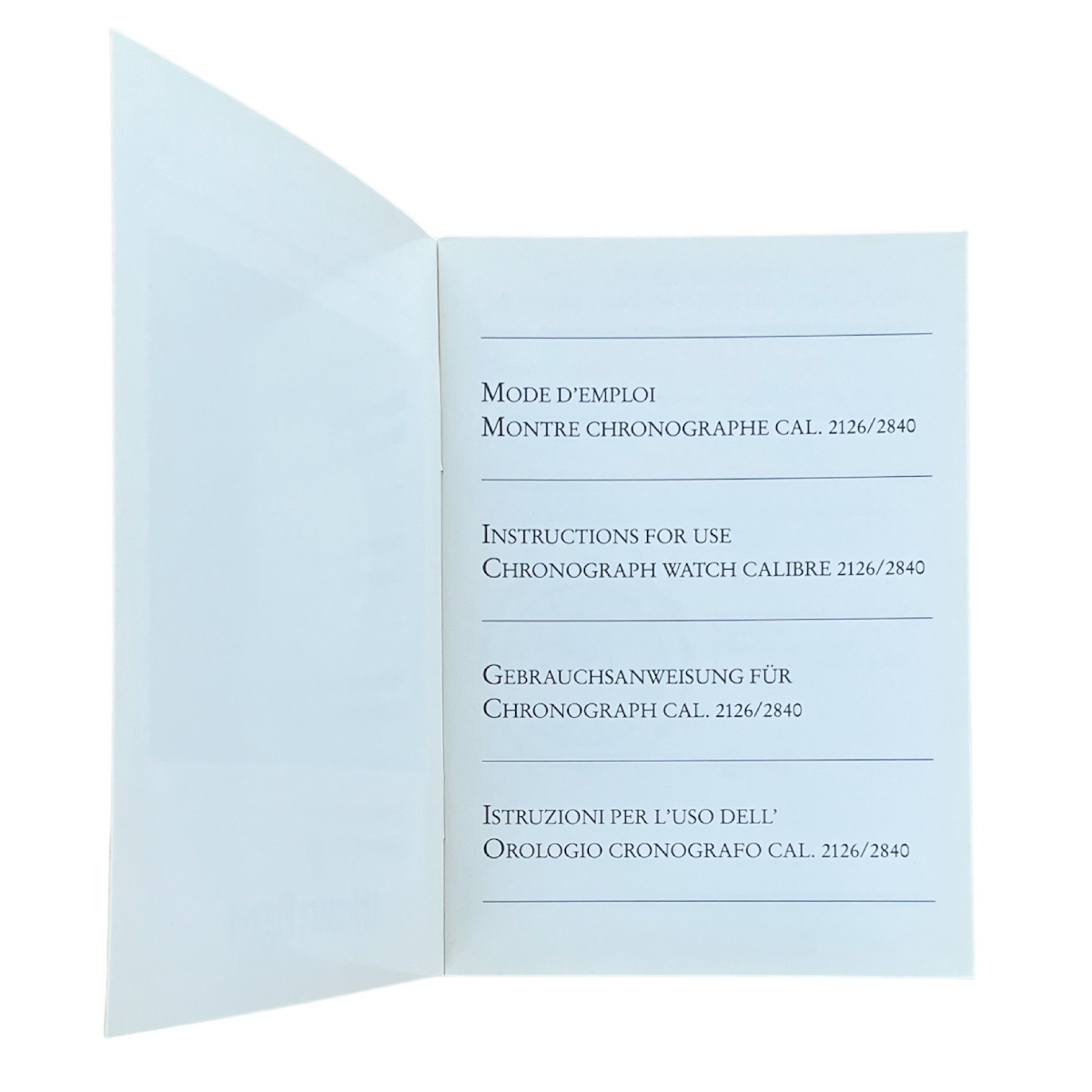 Audemars Piguet automatic 2126, 2840 instructions for use booklet - Image 2