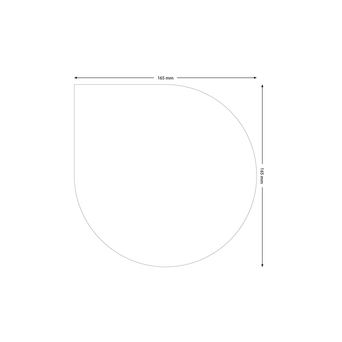 Beco antistatic workbench mat, soft, drop-shaped, 165 x 165 mm, green - Image 2