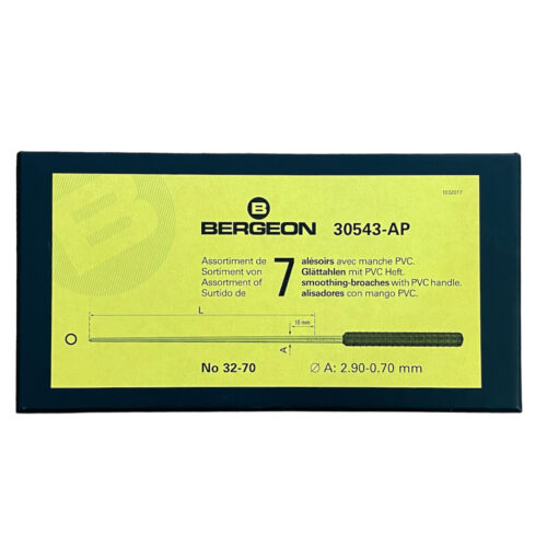 Bergeon 30543-AP set of 7 broaches smoothing for watches