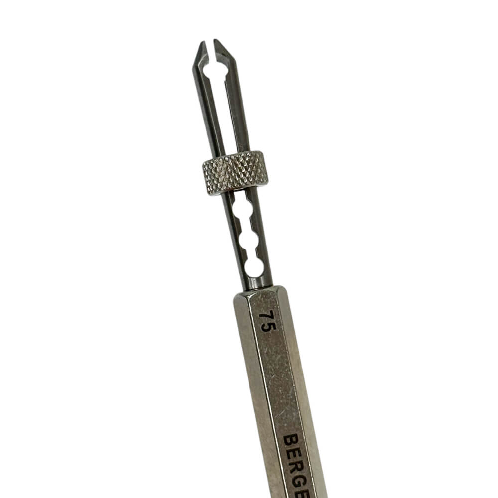 Bergeon 30610, 1.25 mm Barrel Arbor Holder Slide Locking Jaws Tool - Image 2