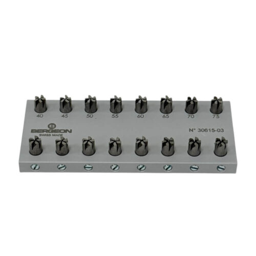 Bergeon 30615-03 End-Mills for Chronograph Screw Shoulders Cutters