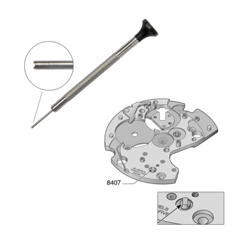 Bergeon 31081-EX-7750 special screw excenter for ETA / Valjoux 7750, 7751