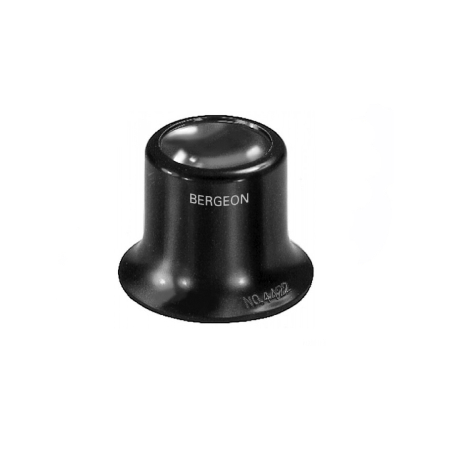 Bergeon 4422-3 watchmaker's loupe, plastic housing, inner screw ring, 3.3x magnification