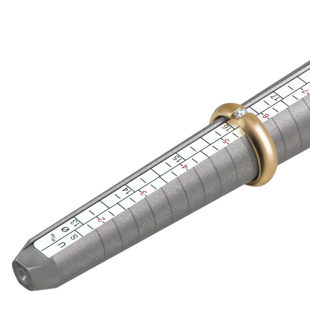 Bergeon 5235 Aluminium International Ring Sizing Stick Tool, US, FR - Image 3