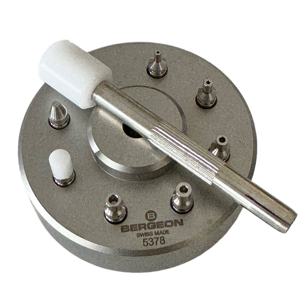 Bergeon 5378 hand setting tools with 8 tips - Image 3