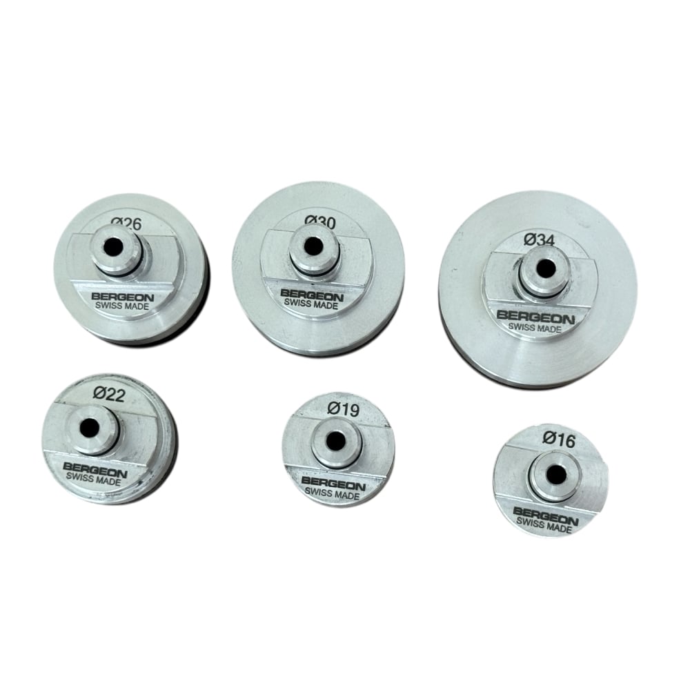 Bergeon 5700-52-6 set of 6 upper suction heads, in soft adipren for Bergeon 5700-Z press - Image 5
