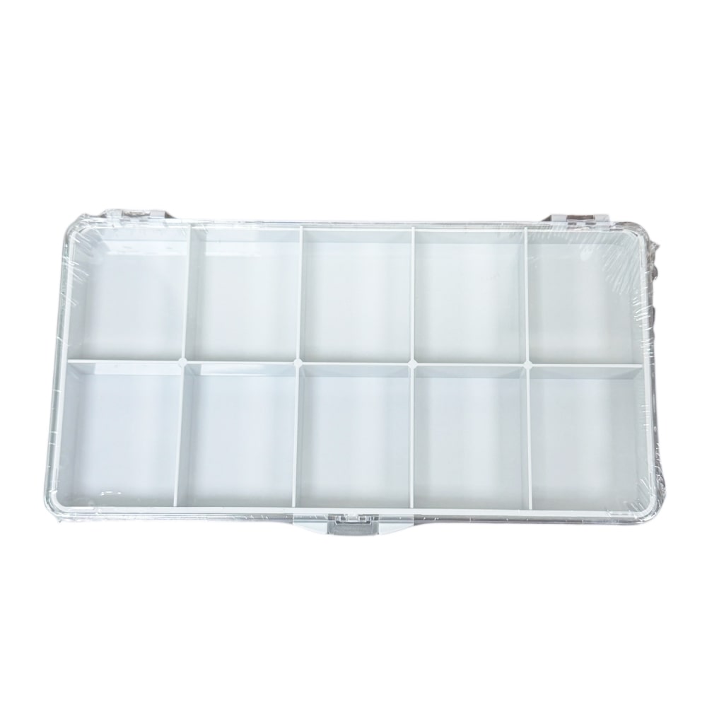 Bergeon 6089-10 Transparent Plastic Box for Watch Parts – 10 Divisions