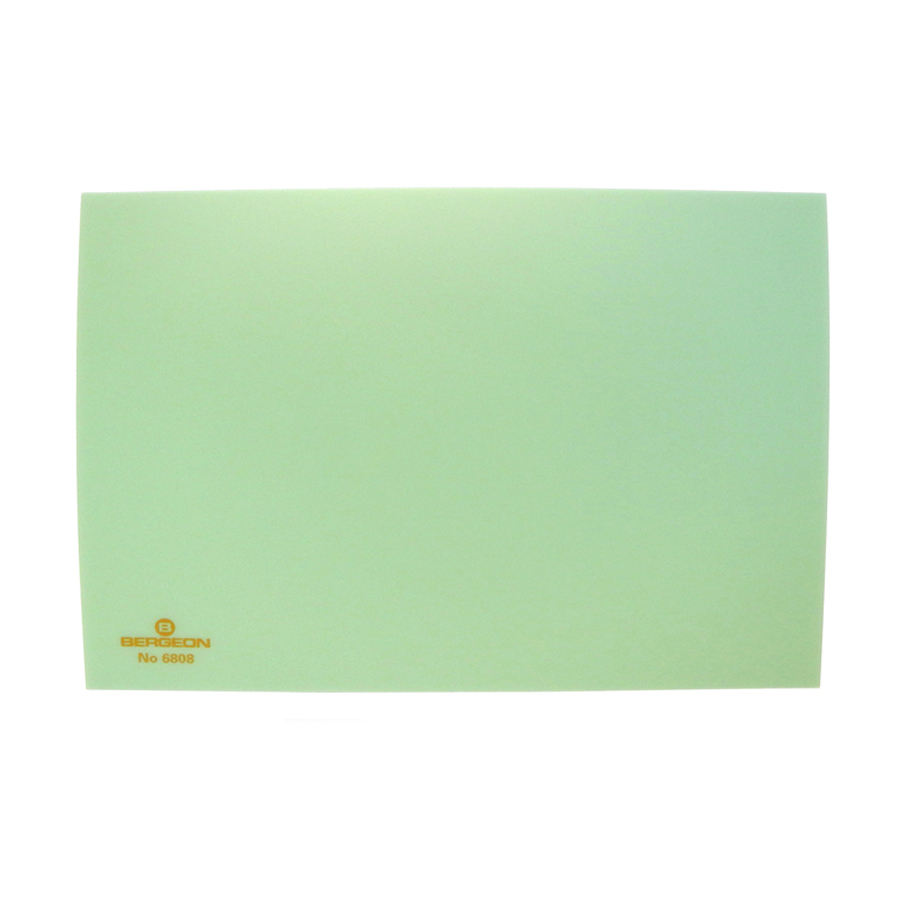 Bergeon 6808-V green mat watchmaker bench top, hard–anti-skid