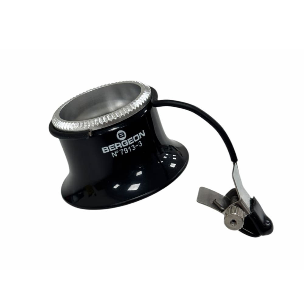 Bergeon 7913-3 eyeglass watchmaker loupe with clip 3.3x
