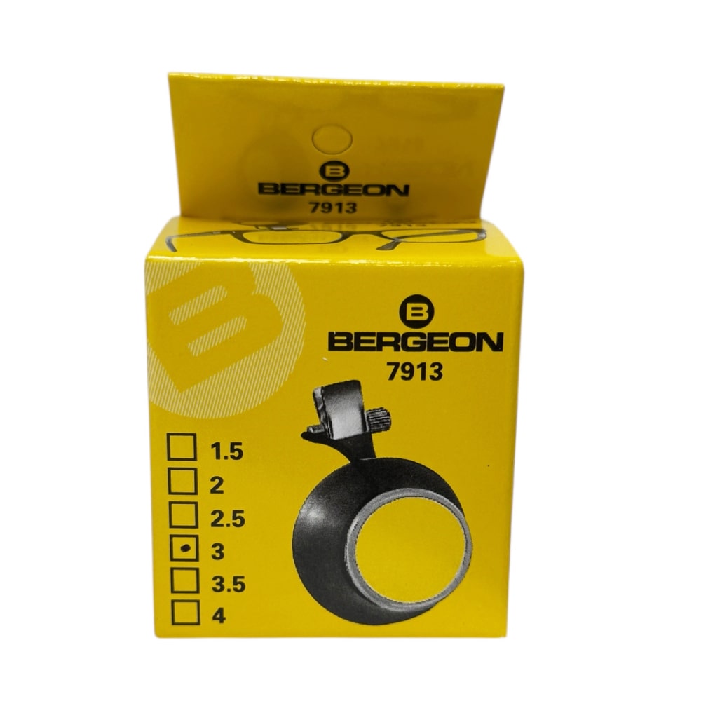 Bergeon 7913-3 eyeglass watchmaker loupe with clip 3.3x - Image 2