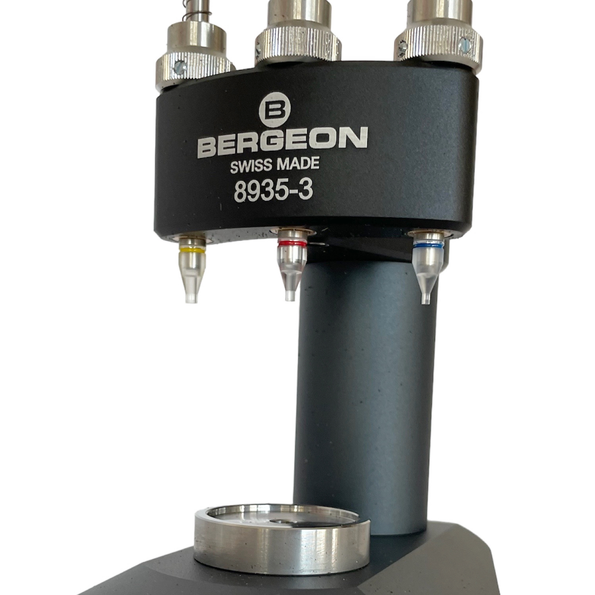 Bergeon 8935-3 watch hand fitting tool with 3 runners - Image 3