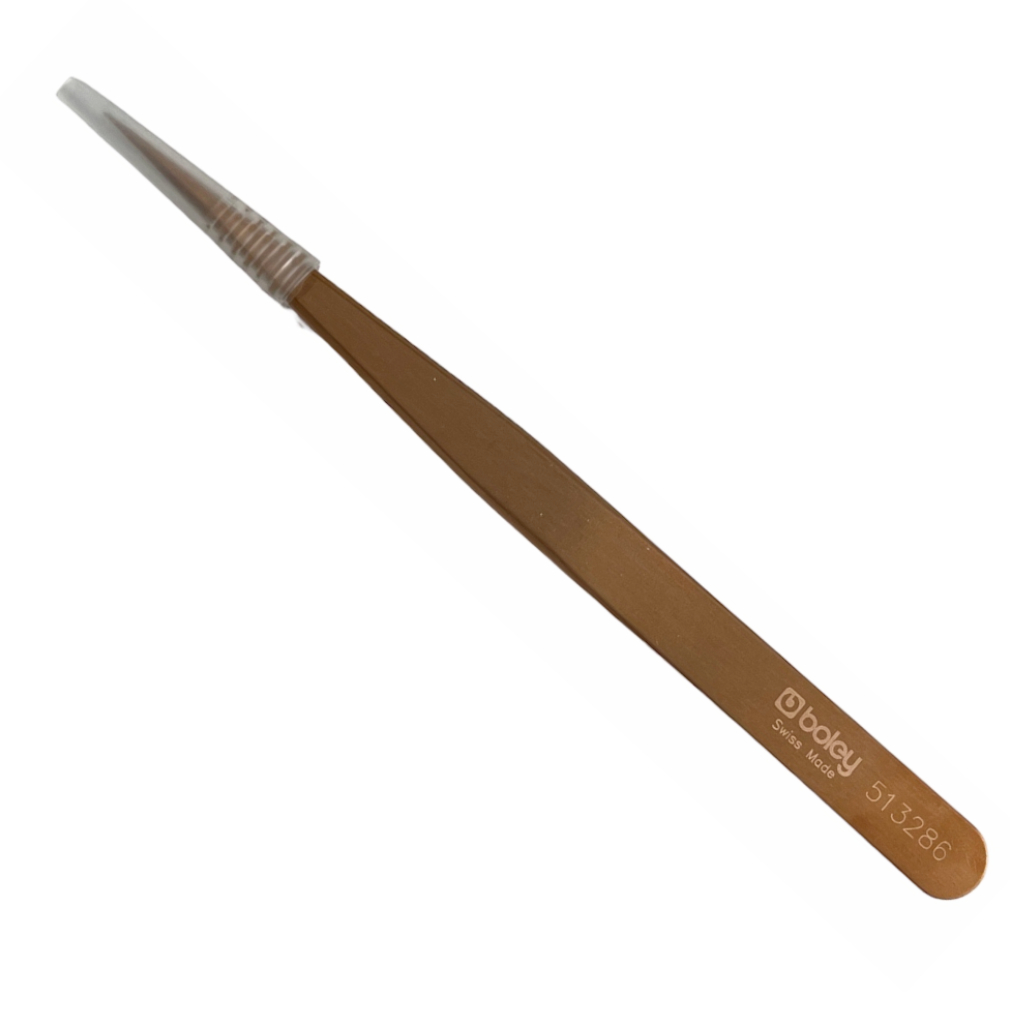 Boley B5 tweezers bronze to work on sensitive components 130mm - Image 2