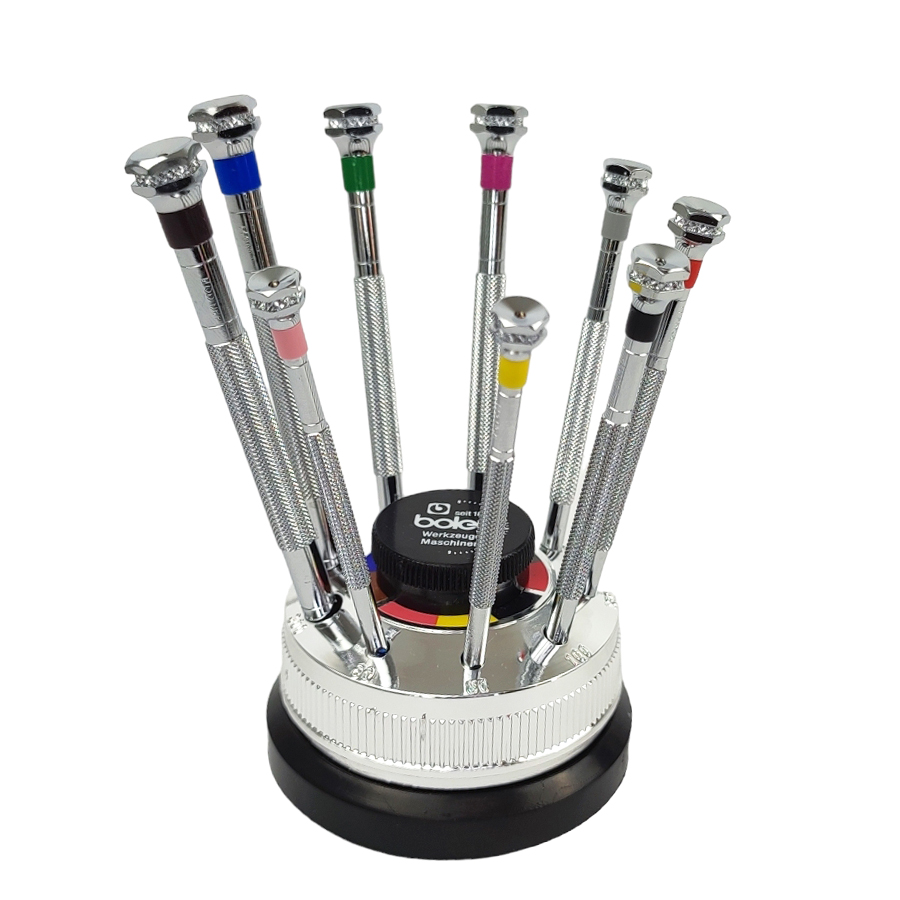 Boley set of 9 screwdrivers on a rotating base - Image 2