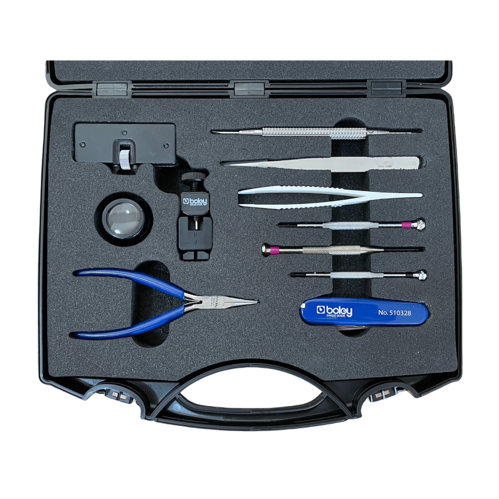 Boley watchmakers toolbox kit for replacing straps and batteries