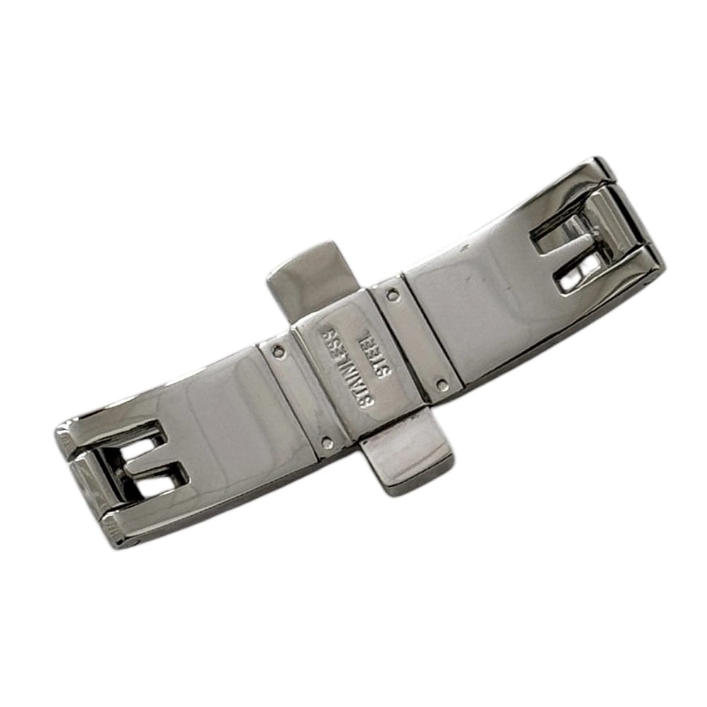 Butterfly buckle with pusher stainless steel 12mm - Image 3