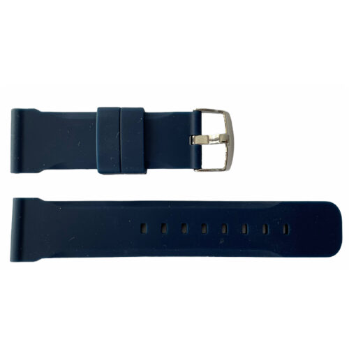 Buzzufy silicone dark blue chrono watch strap 18mm