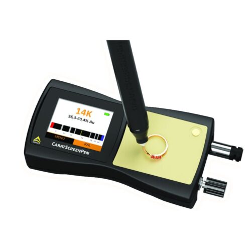 CaratScreenPen, testing device for the determination of the fine metal content