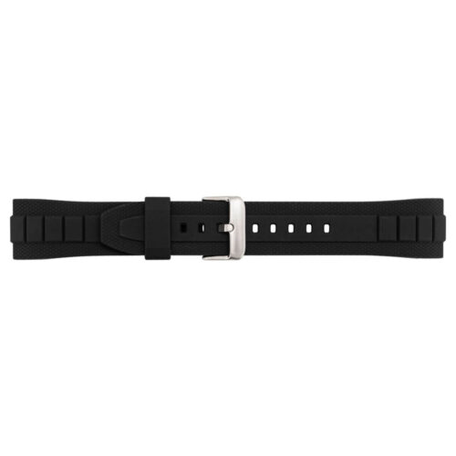 Casio 10328600 black rubber strap 20mm MTF-E001-1AV, MTF-E001-7AV, MTF-E002-7AV and MTF-E002B-1AV