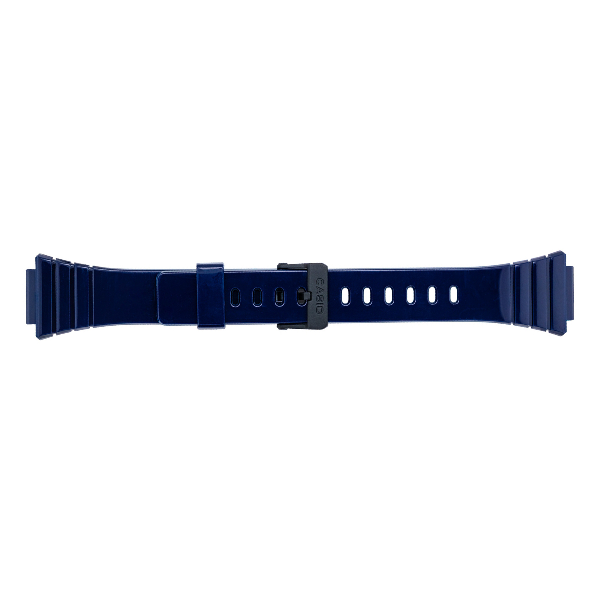 Casio 10435865 blue rubber watch strap W-215H-2AV 18mm - Image 2