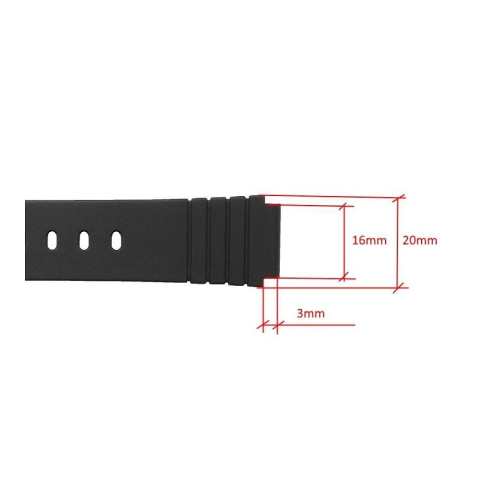 Casio black watch strap 10224223 for MW-57-7BVL, MW-57-7BVMQ, MW-57-7BVUL, 16mm - Image 2